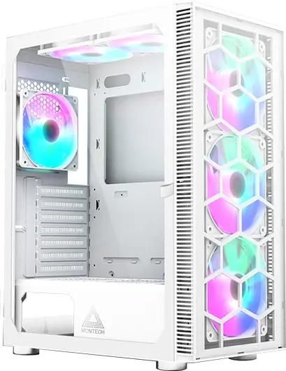 Корпус ATX MONTECH X3 Glass, Midi-Tower, без БП,  белый [x3 glass wh]